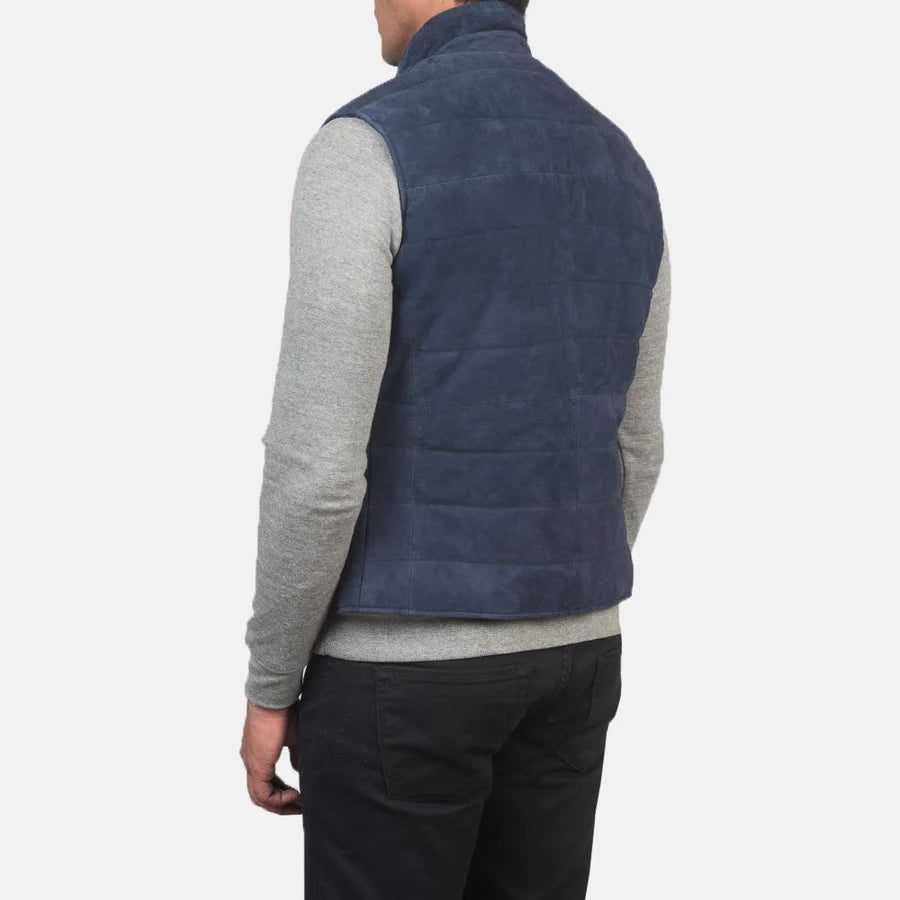 Harlow Goatskin Men Suede Vest