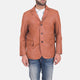 Harlow Tan Brown Leather Blazer