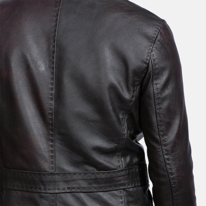 Merchand Pull-Up Leather Blazer