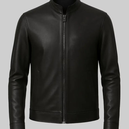 Tom Cruise MI-7 Black Leather Jacket