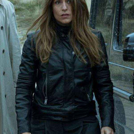 Money Heist Season 3 Raquel Biker Jacket