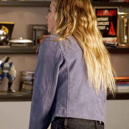 Pretty Little Liars Ashley Benson Blue Biker Jacket