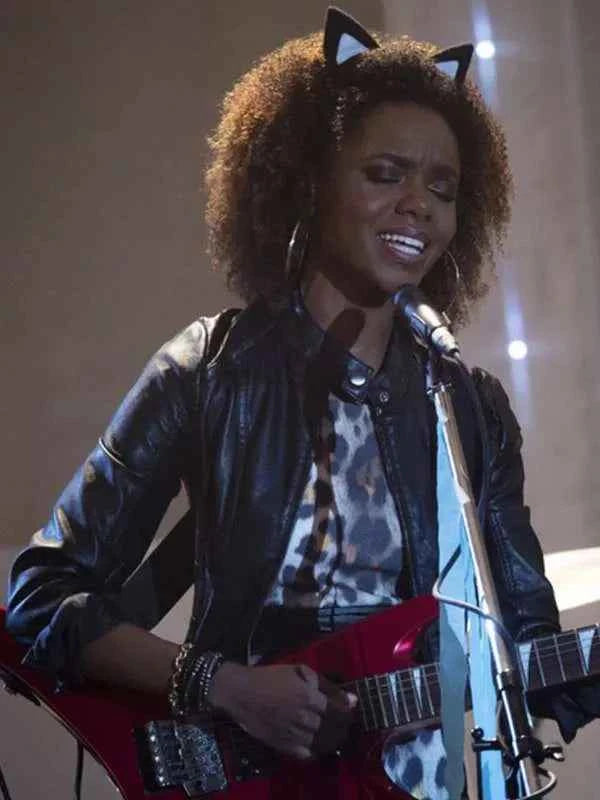 Riverdale S02 Josie McCoy Black Leather Jacket