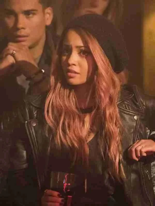 Riverdale S02 Vanessa Morgan Black Biker Jacket