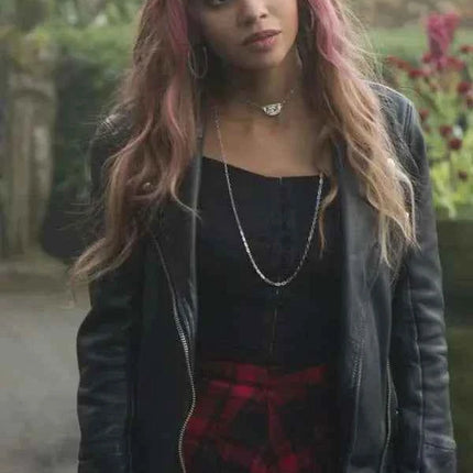 Riverdale S02 Vanessa Morgan Black Biker Jacket