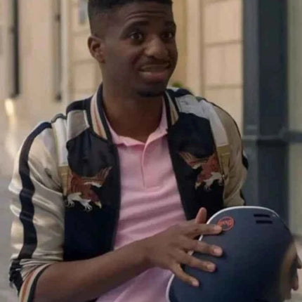 Emily in Paris Season 3 Julien Eagle Bomber Jacket