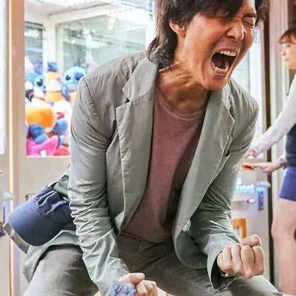 Squid Game Season 1 Lee Jung-jae Gray Blazer