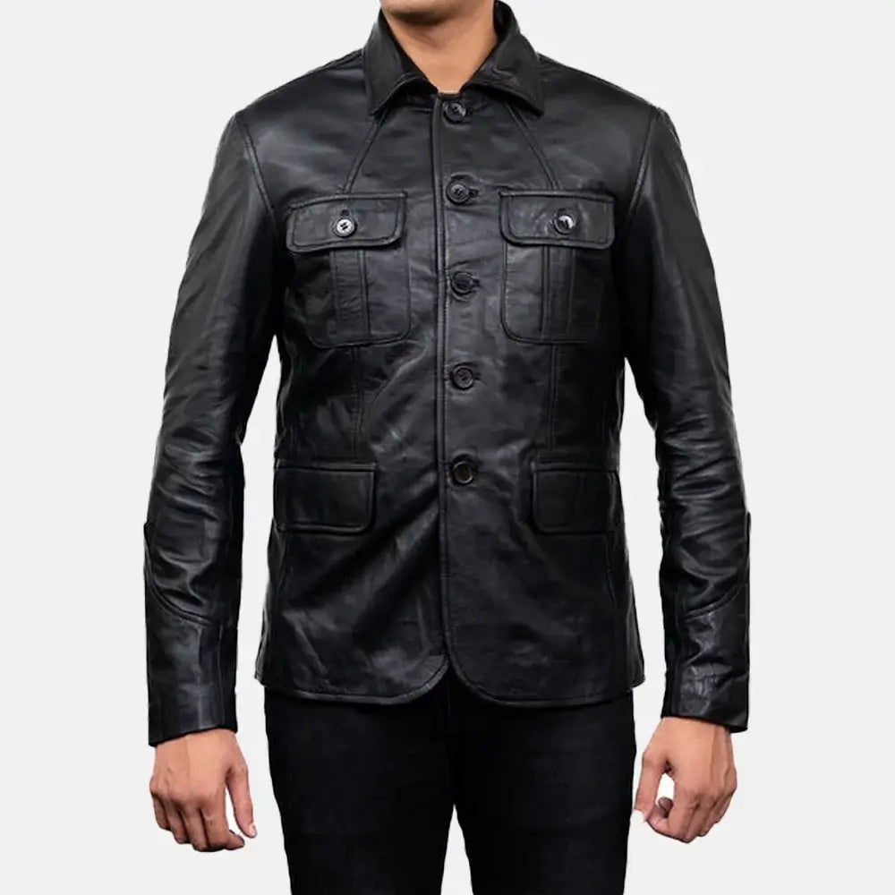 Blackstone Executive Leather Blazer