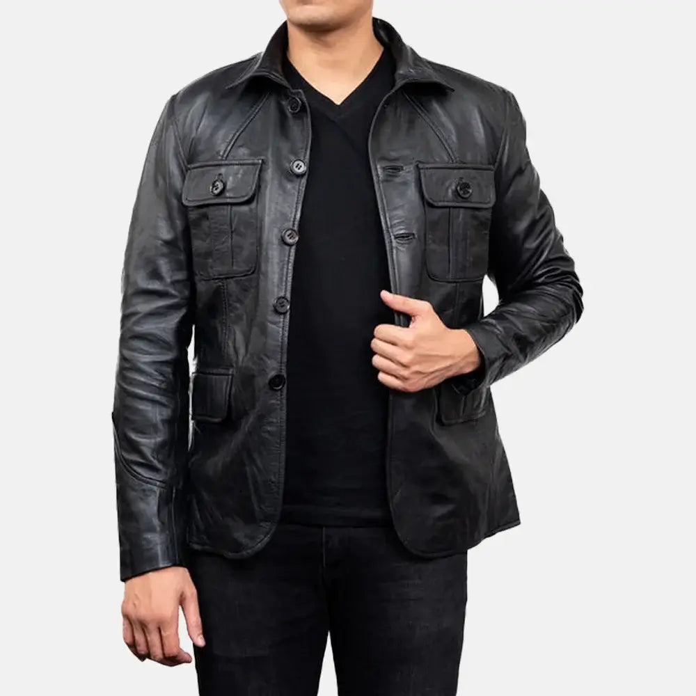 Blackstone Executive Leather Blazer