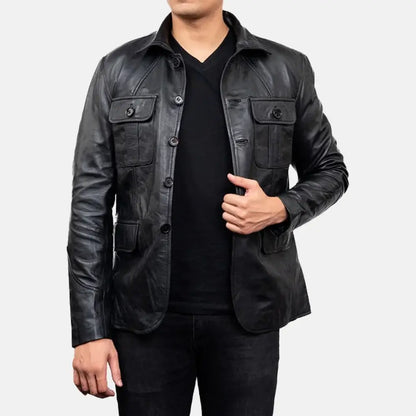 Blackstone Executive Leather Blazer