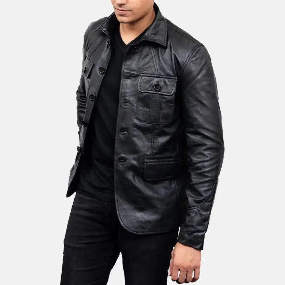 Blackstone Executive Leather Blazer