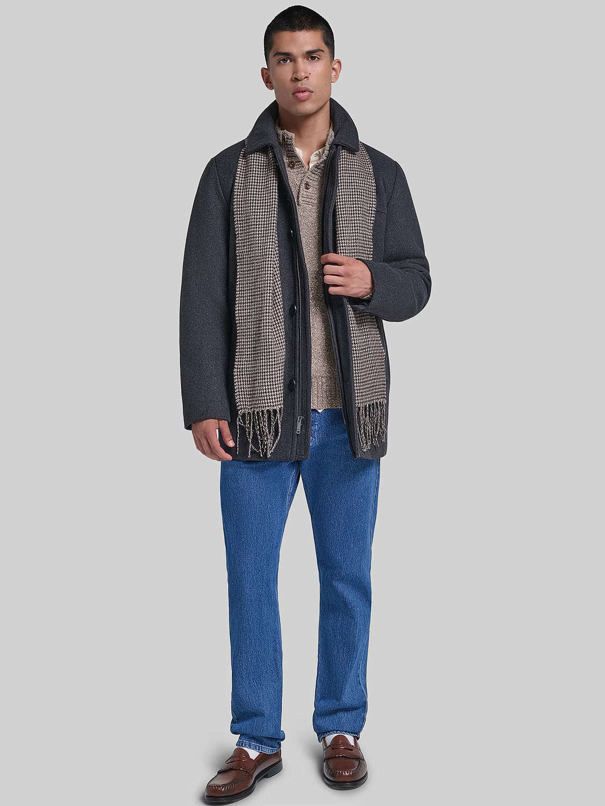 Holloway Walking Coat with Scarf
