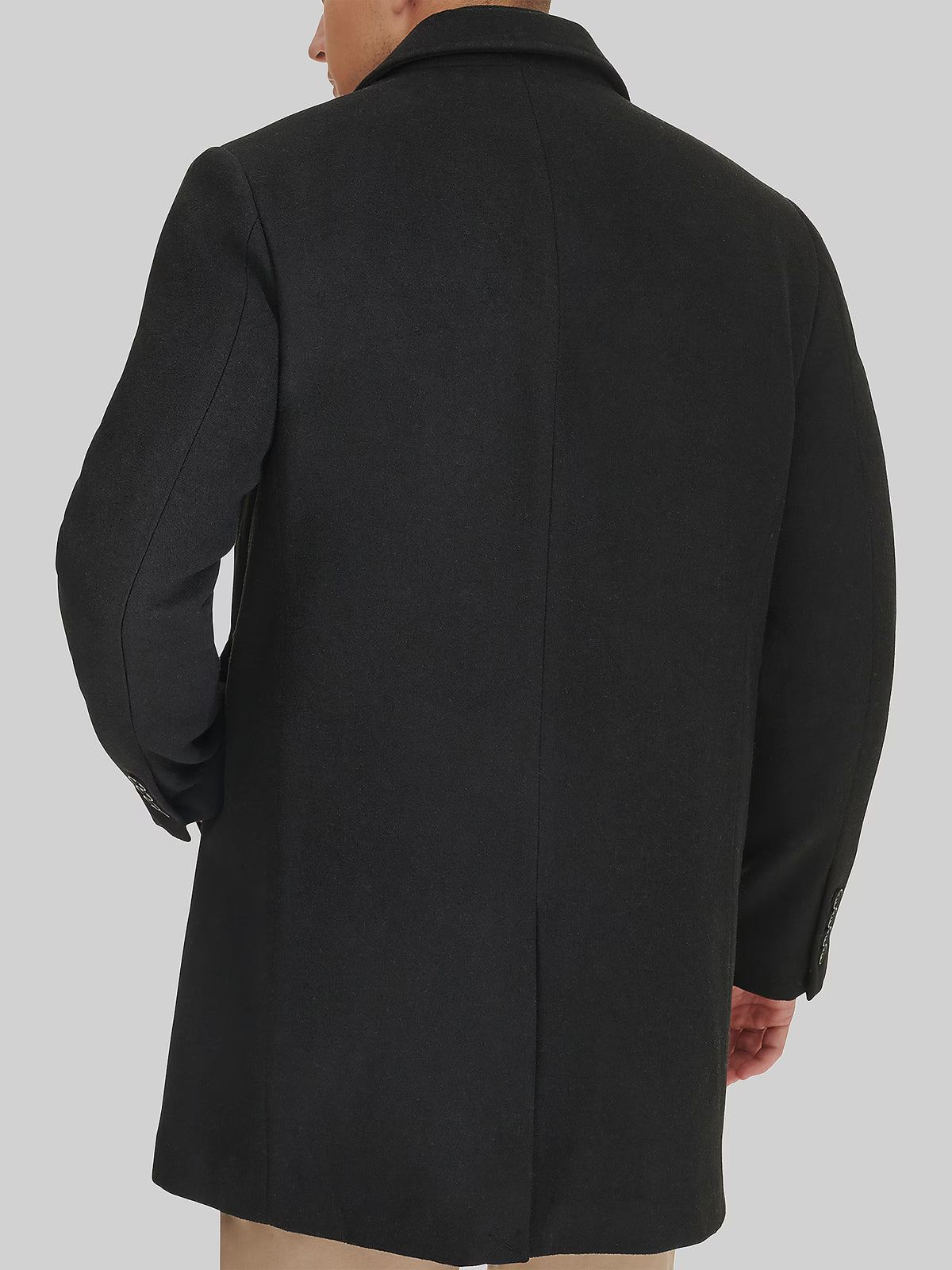 Carrow Wool Topcoat with Bib For Men