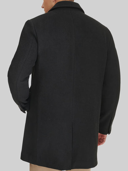 Carrow Wool Topcoat with Bib For Men