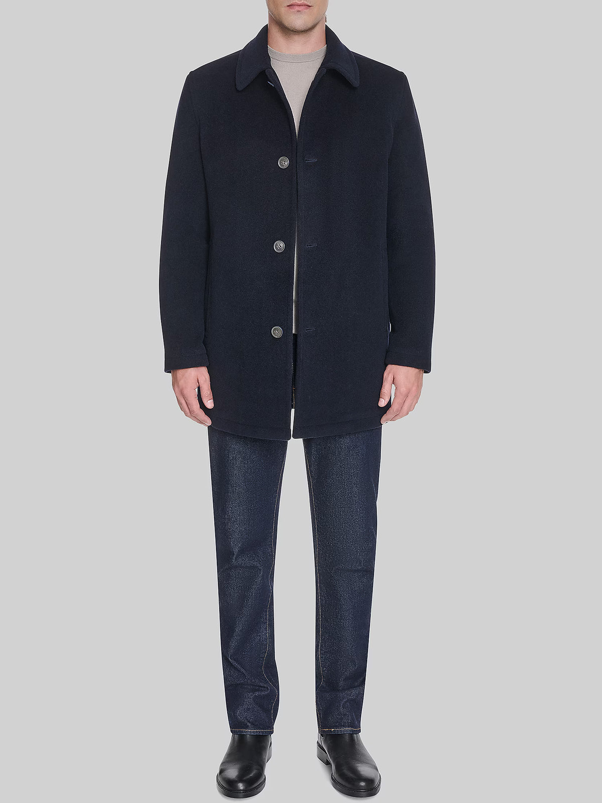 Kerrigan Button Front Coat For Men