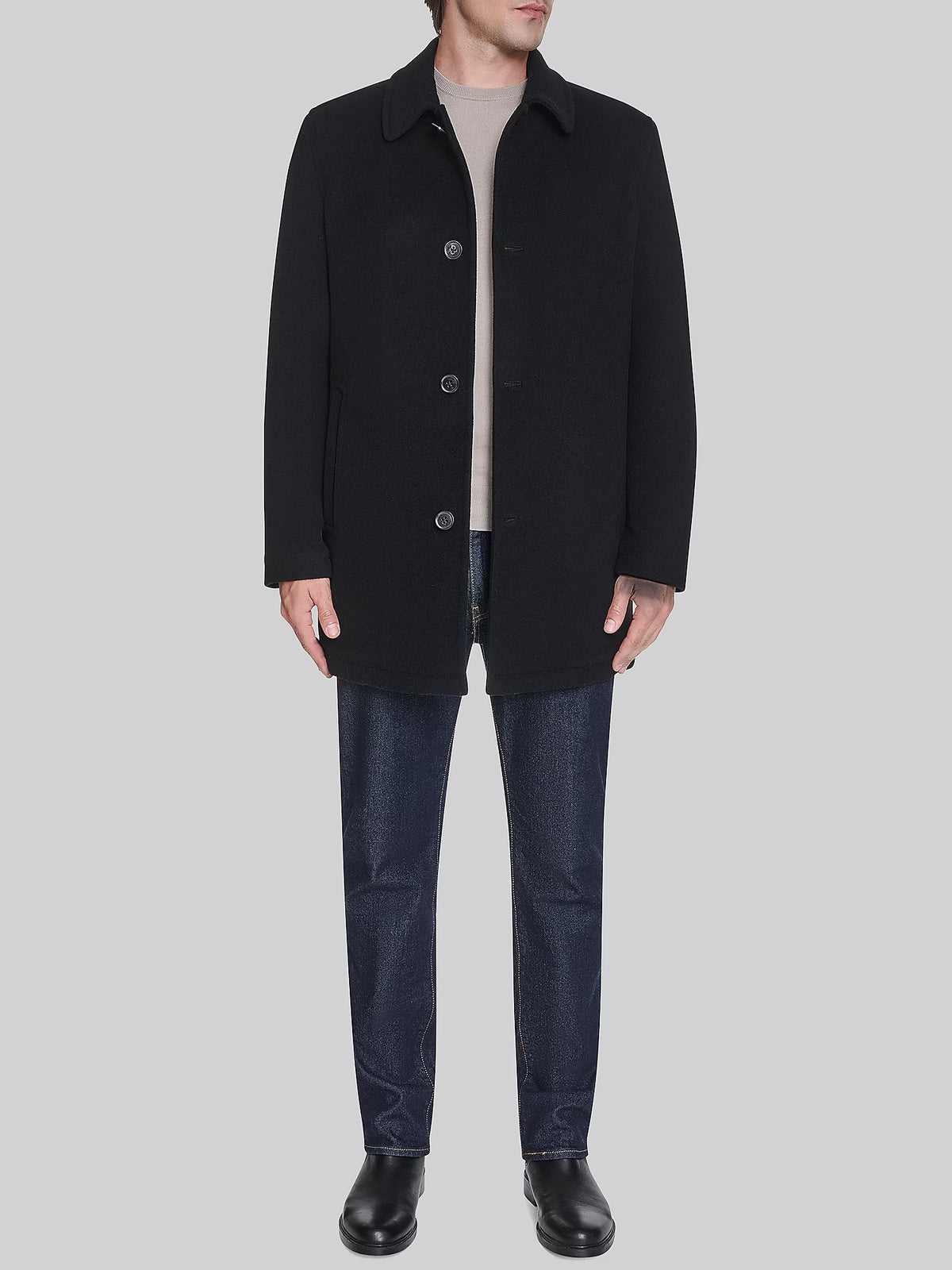 Kerrigan Button Front Coat For Men