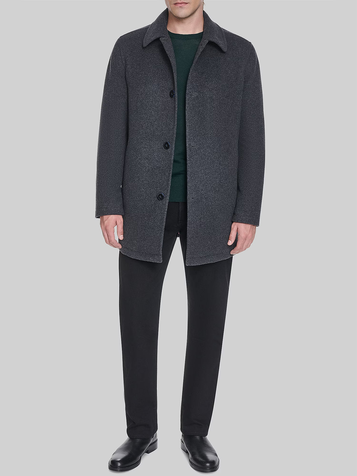 Kerrigan Button Front Coat For Men