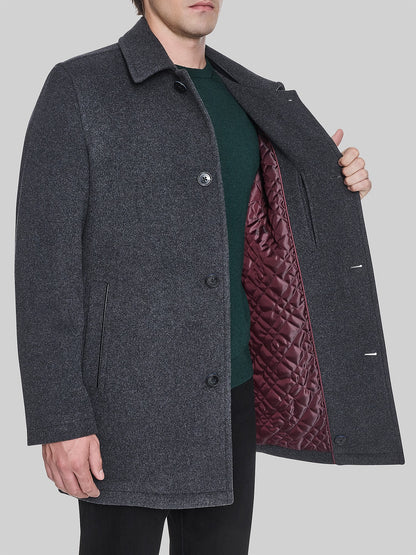 Kerrigan Button Front Coat For Men