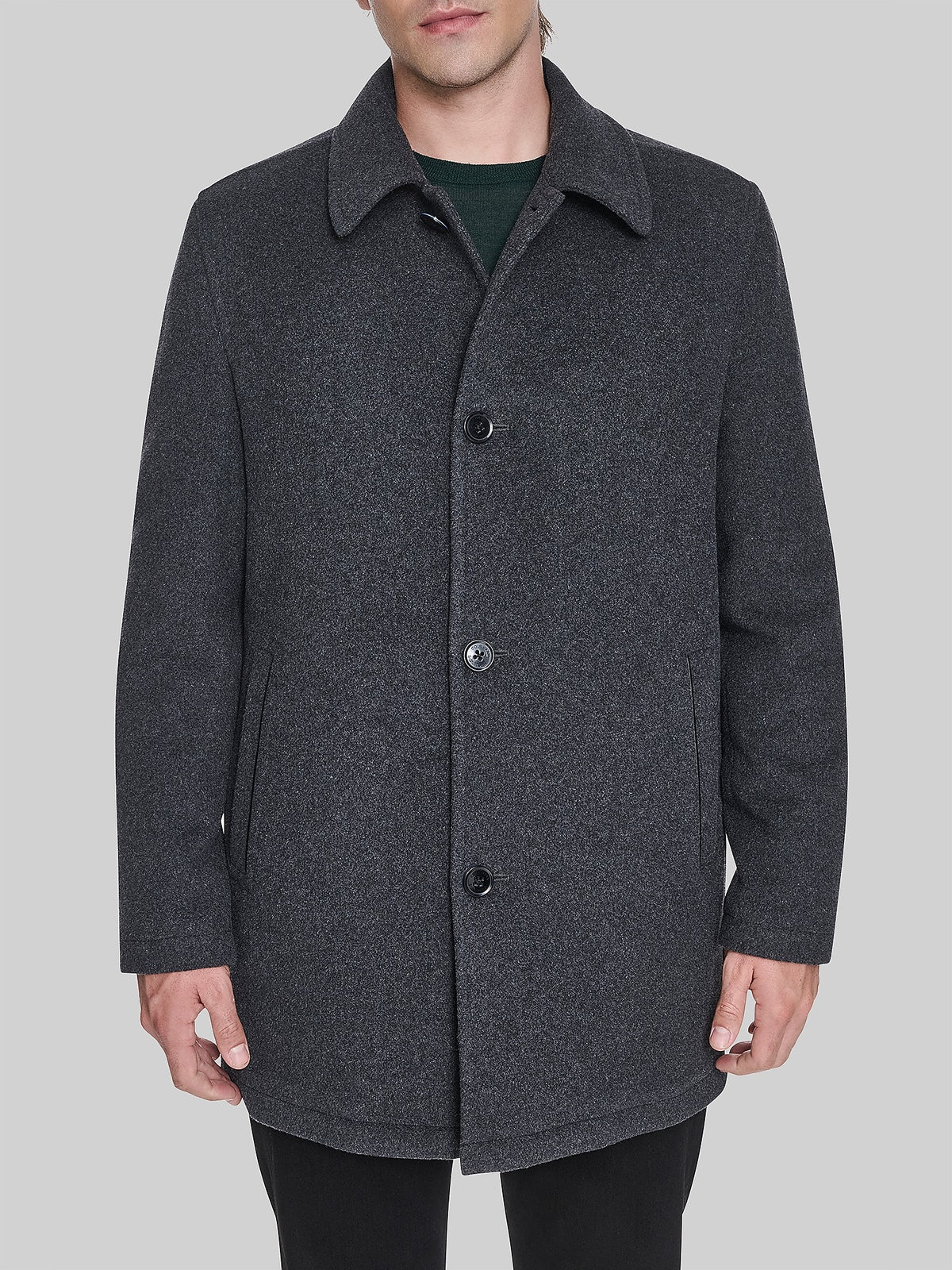 Kerrigan Button Front Coat For Men