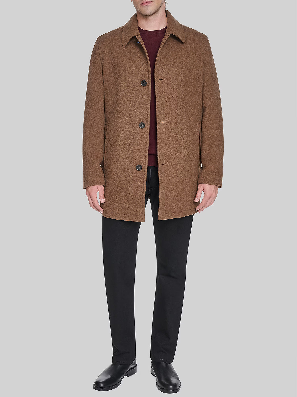 Kerrigan Button Front Coat For Men
