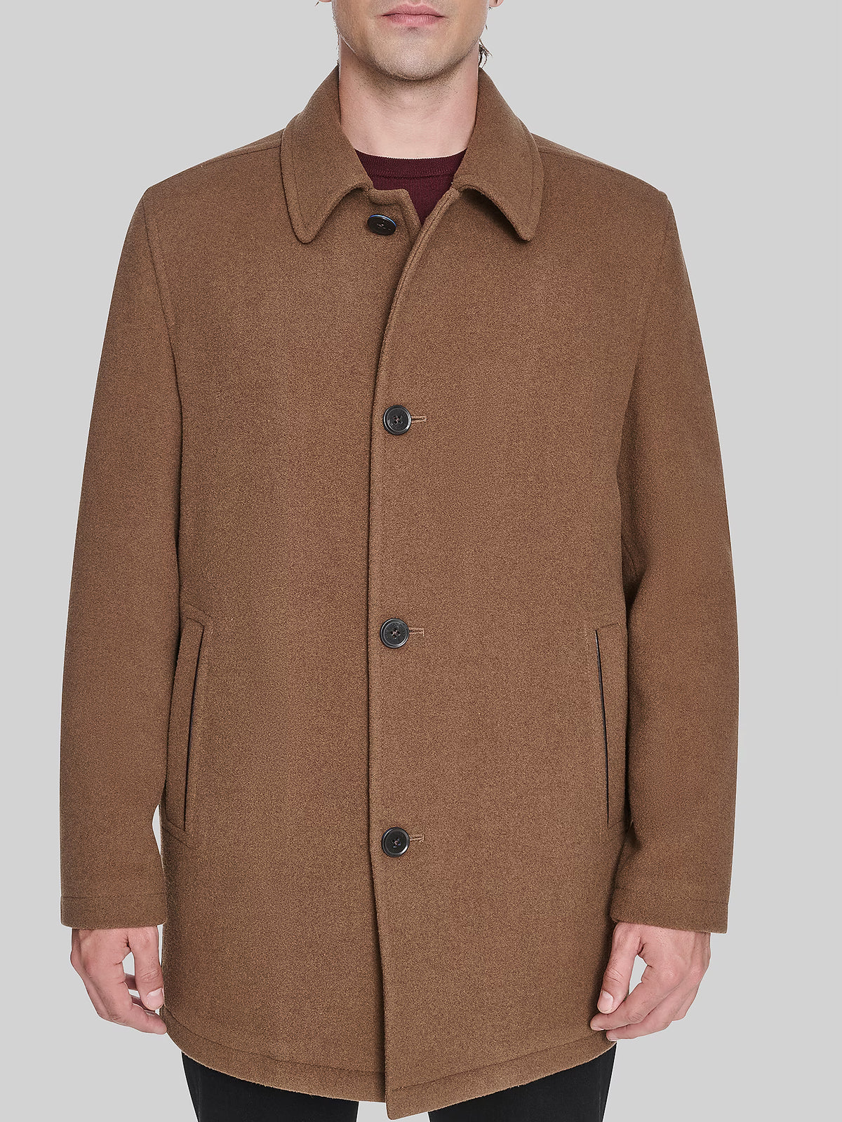 Kerrigan Button Front Coat For Men