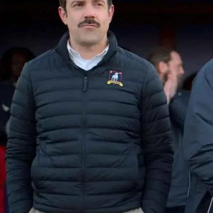 Ted Lasso Jason Season 2 Sudeikis Black Puffer Jacket