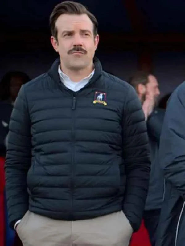 Ted Lasso Jason Season 2 Sudeikis Black Puffer Jacket