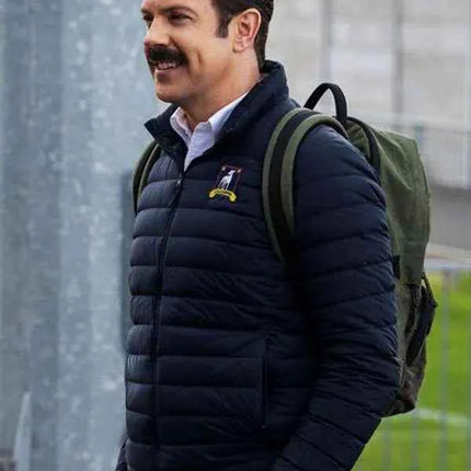 Ted Lasso Jason Season 2 Sudeikis Black Puffer Jacket