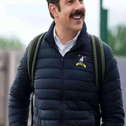 Ted Lasso Jason Season 2 Sudeikis Black Puffer Jacket