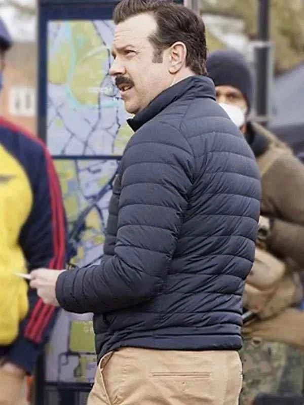 Ted Lasso Jason Season 2 Sudeikis Black Puffer Jacket