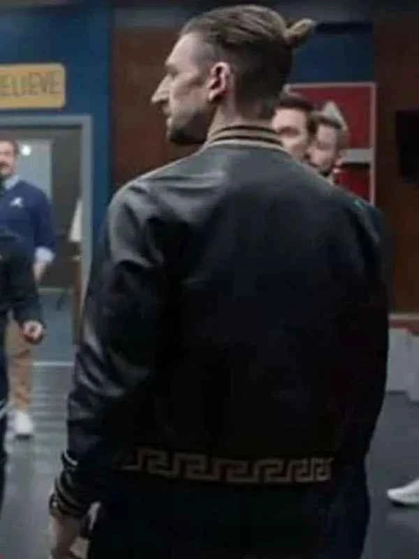 Ted Lasso Season 3 Maximilian Osinski Black Leather Jacket