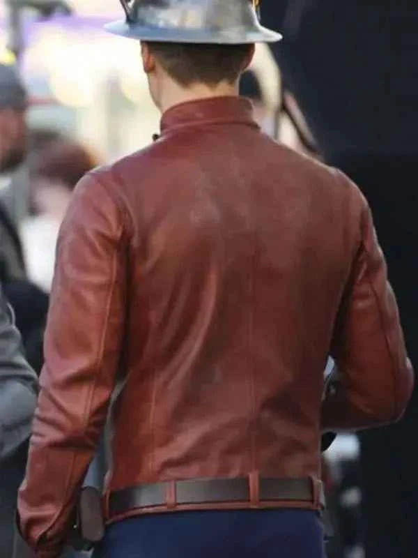 The Flash S02 Jay Garrick Brown Biker Jacket