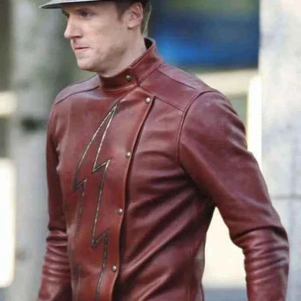 The Flash S02 Jay Garrick Brown Biker Jacket