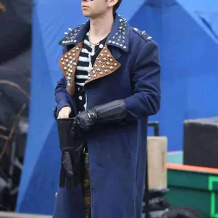 The Flash Season 4 Axel Walker Blue Trench Coat