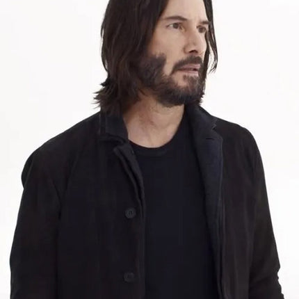 The Matrix 4 Keanu Reeves Black Coat - Top Celeb Style
