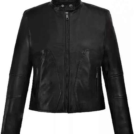The Matrix 4 Carrie Anne Moss Biker Jacket