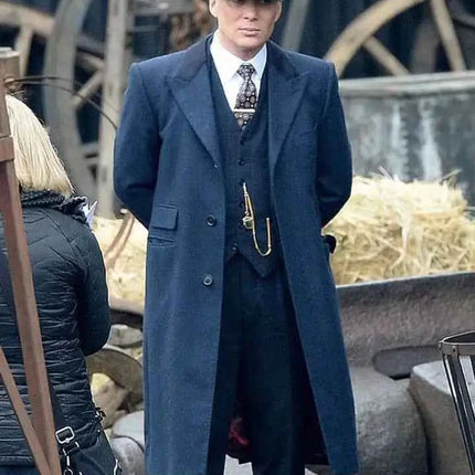 Peaky Blinders Thomas Shelby Blue Wool Coat