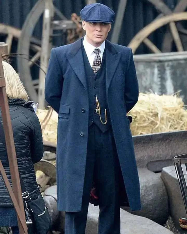 Peaky Blinders Thomas Shelby Blue Wool Coat