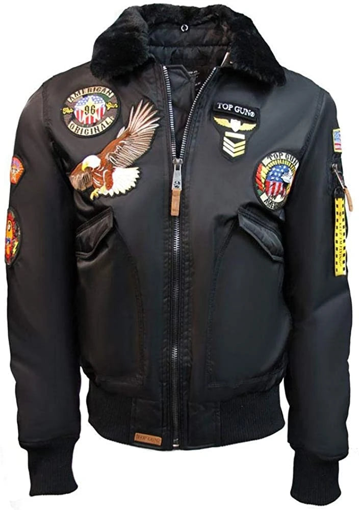 Top Gun Bomber jacket with Patches