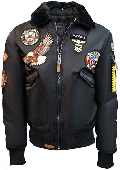 Top Gun Bomber jacket with Patches