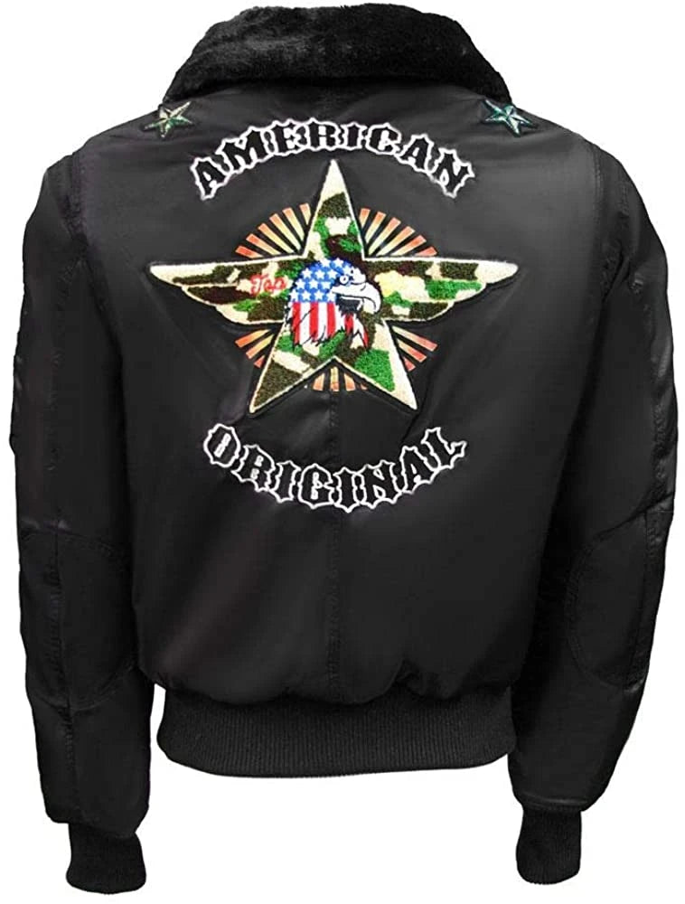 Top Gun Bomber jacket with Patches