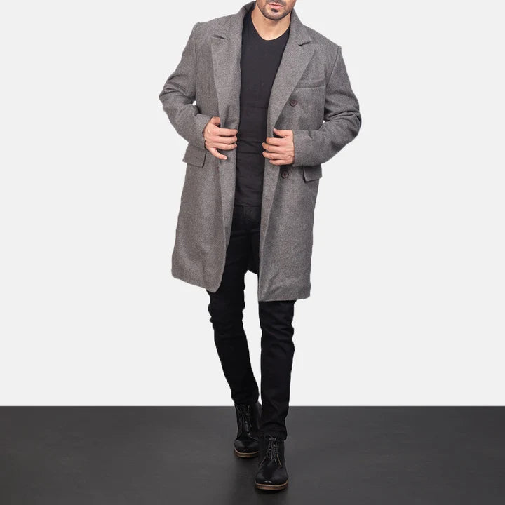 Holt Double-Breasted Wool Coat