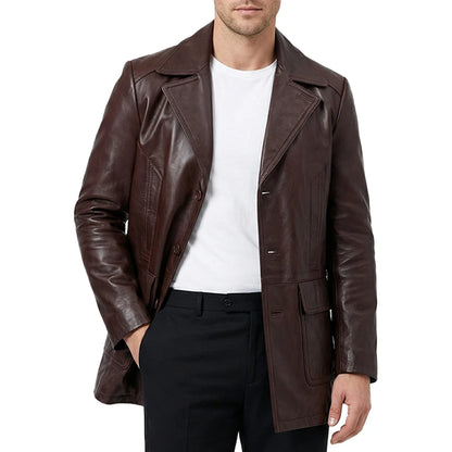 Harwick Vintage Leather Blazer