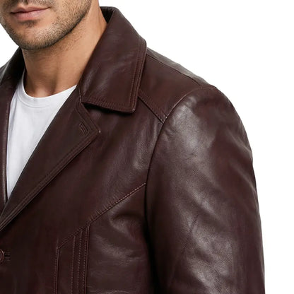 Harwick Vintage Leather Blazer