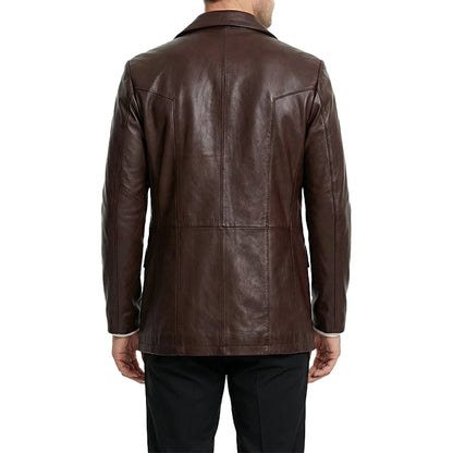 Harwick Vintage Leather Blazer