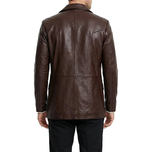 Harwick Vintage Leather Blazer