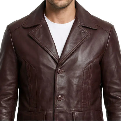 Harwick Vintage Leather Blazer