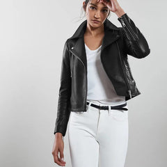 Women Leather Biker Jacket - Top Celeb Style