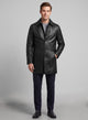 Ravensworth Black Leather Trench Coat