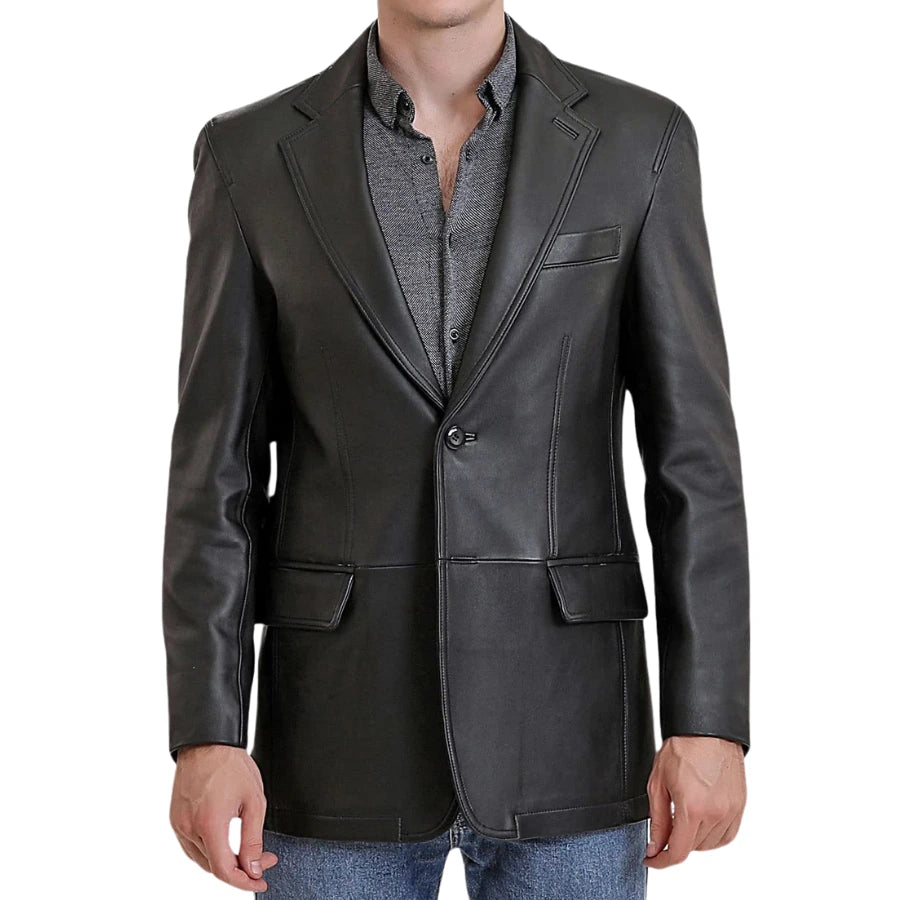 Solstice Suede Leather Blazer